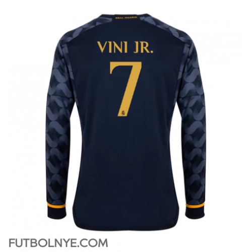 Camiseta Real Madrid Vinicius Junior #7 Visitante Equipación 2023-24 manga larga